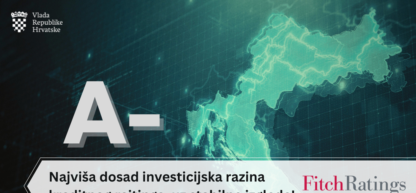 Fitch potvrdio rejting Hrvatske A-, uz stabilne izglede